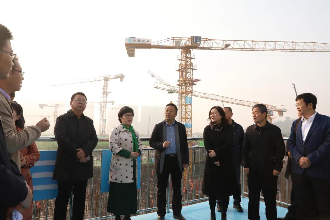 西安市领导赴我司承建的红会医院项目工地督导(图2)